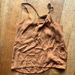 H&M silky copper racerback camisole